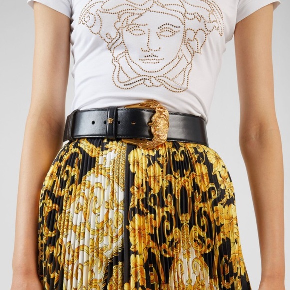 Versace Accessories - Versace Cintura Vitello Leather Belt